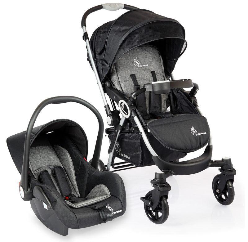 Chocolate Ride travel system: stroller with infant car seat