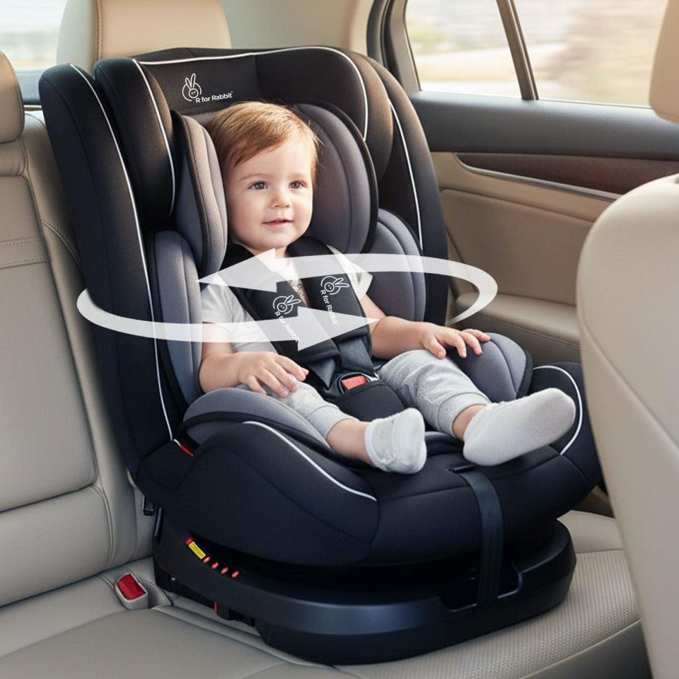 Jack N Jill Grand ISOFIX Car Seat Black Grey