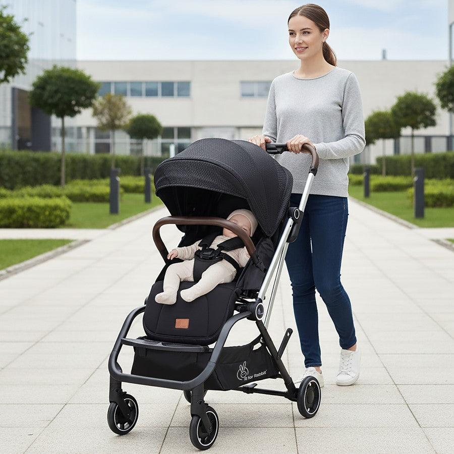 Street Smart 360-degree Rotatable Kids Stroller Pure Black