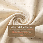 Pastelpops Multicolor Cotton Crinkle Front Open Vest Pack of 3 (Design B)