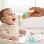 Silicone Feeding Bottle Blue