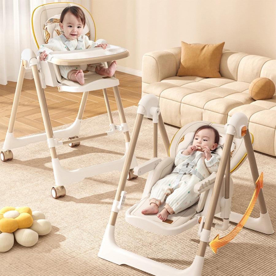Marshmallow Smart High Chair Abstract Beige