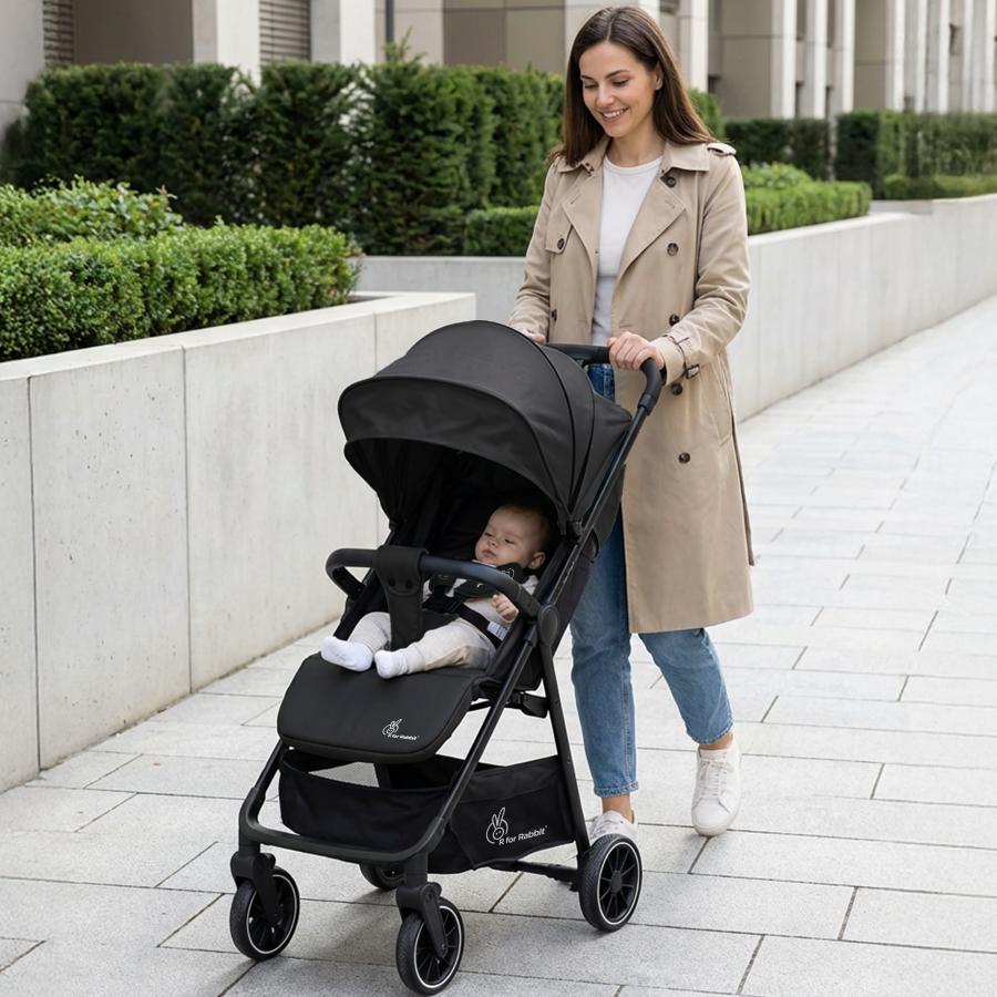 Poppins Neo Baby Stroller Pure Black
