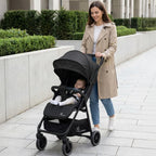 Poppins Neo Baby Stroller Pure Black