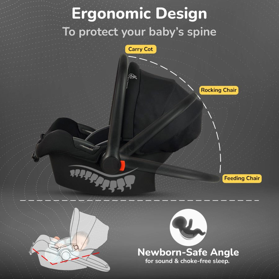 Picaboo Sportz – 3-In-1 Convertible Carry Cot