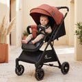 Street Smart Nova Super Comfy Travel Friendly Kids Stroller Rust Orange
