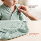 Cotton Drop Needle Full Sleeve Onesie Aqua Foam 0-2 Years